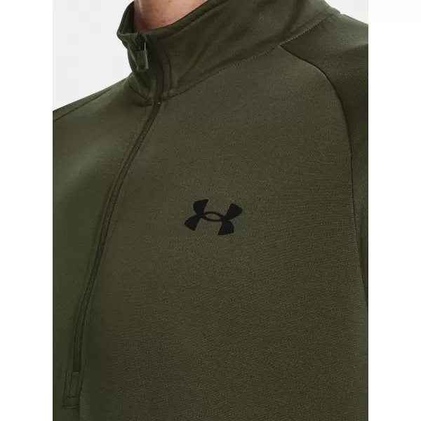  Pánske tričko UNDER ARMOUR UA TECH 2.0 1/2 ZIP 1328495-392 ZELENÁ 