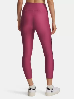 Dámske legíny UNDER ARMOUR TECH PRINT PANEL ANKLE LEG 1386407-659 ČERVENÁ