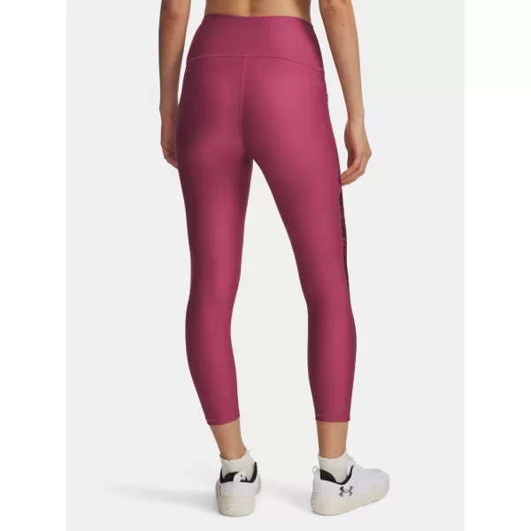  Dámske legíny UNDER ARMOUR TECH PRINT PANEL ANKLE LEG 1386407-659 ČERVENÁ 