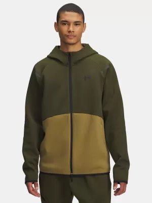 Pánska mikina UNDER ARMOUR UA UNSTOPPABLE FLC FZ HD EU ZELENÁ