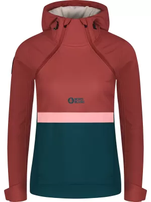 Dámska softshell Anorac NORDBLANC NBWSL8275 ČERVENÝ