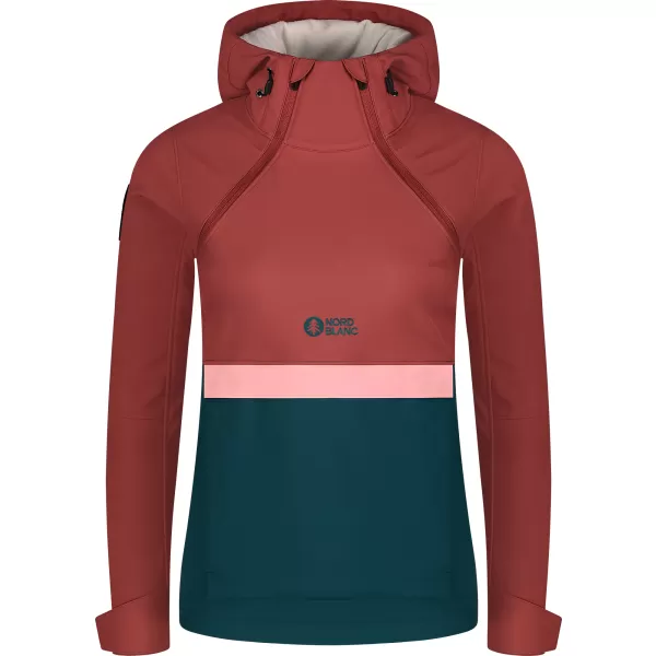  Dámska softshell Anorac NORDBLANC NBWSL8275 ČERVENÝ 