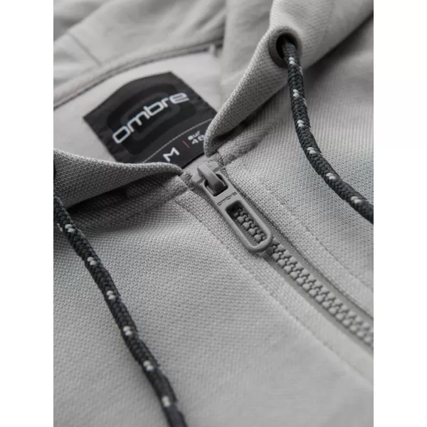  Pánska mikina OMBRE BLACK OM-SSZP-0210 SIVÁ 
