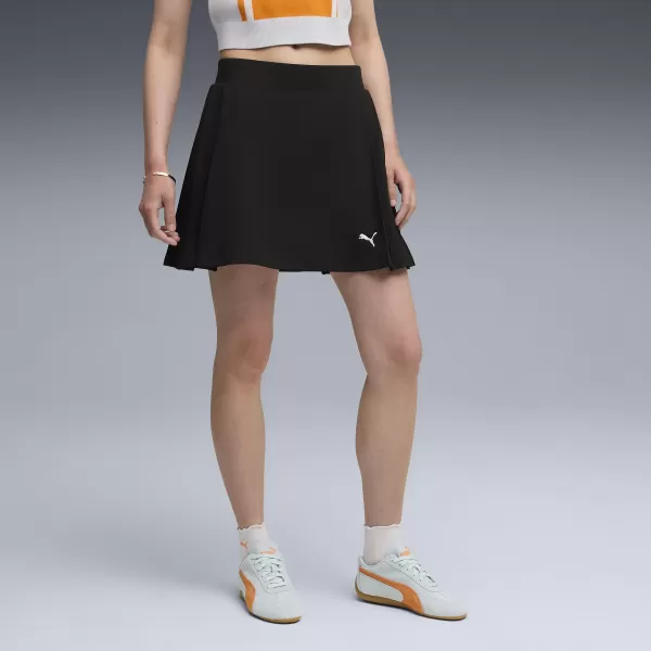  Dámska sukňa PUMA WARDROBE ESS PLEATED SKIRT 63204601 PUMA ČIERNA 