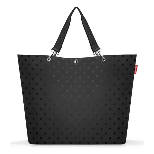  Taška REISENTHEL SHOPPER XL LESKLÉ BODKY ČIERNE 