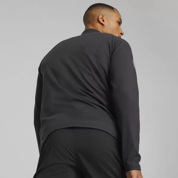  Pánska mikina PUMA RUN CLOUDSPUN KNIT 1/2 ZIP 52327201 PUMA BLACK 