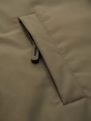 Pánský kabát OMBRE OM-JAFL-0109 OLIVOVÝ