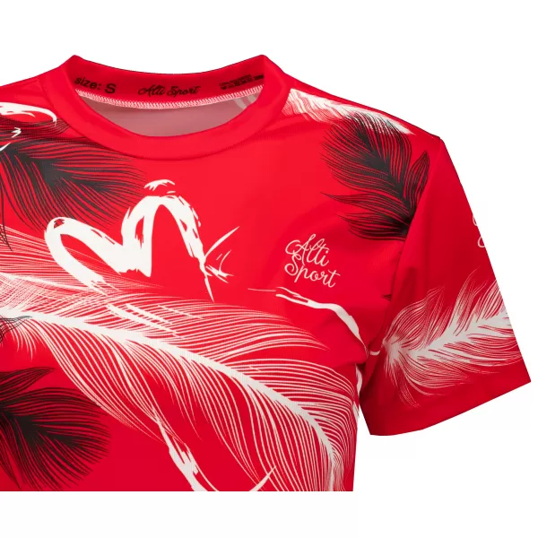  Dámsky prémiový crop top ALTISPORT VOJ/ALW001TR07 ČERVENÁ 
