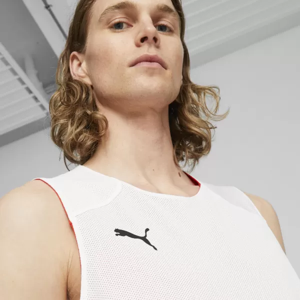  Mužský dres PUMA REVERSIBLE PRACTICE JERSEY 67664003 ČERVENÁ PUMA 