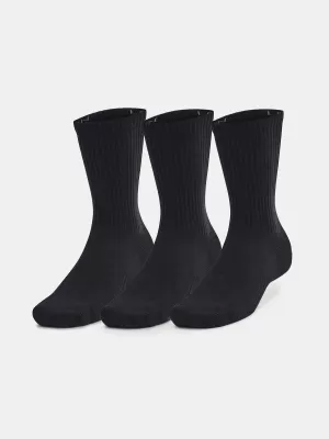 Ponožky UNDER ARMOUR UNISEX UA TC 3PK CREW 1386311-001 ČIERNA