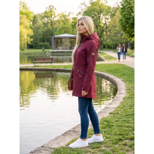  Dámska bunda softshell ALTISPORT GEMEE BURGUNDSKO 