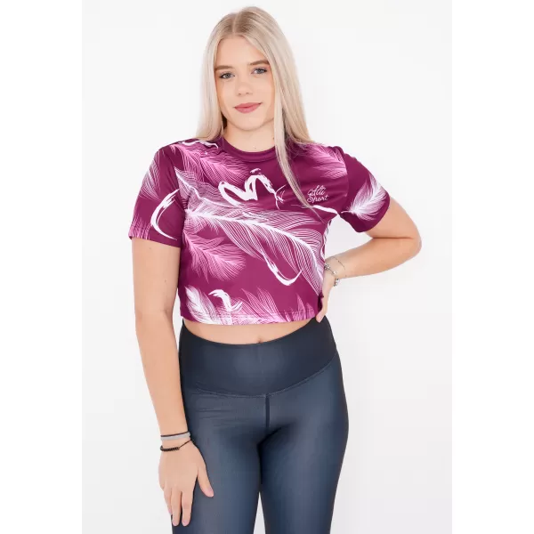  Dámsky prémiový crop top ALTISPORT VOJ/ALW001TR07 FUCHSIOVÁ FUCHSIOVÁ 