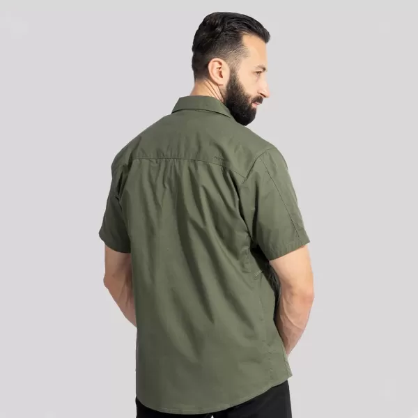  Pánska košeľa PENTAGON PLATO SHIRT SHORT K02019 POLNOČNÁ MODRÁ 