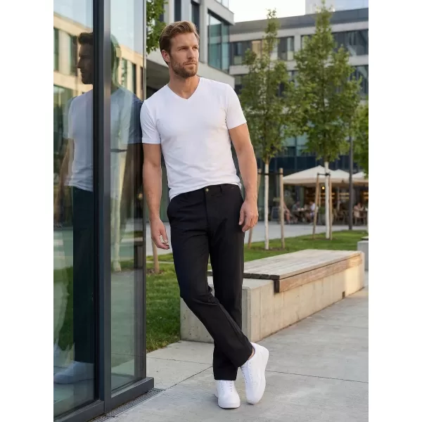  Pánske nohavice ALTISPORT ATS TROUSER CLASSIC-FIT ČIERNA 