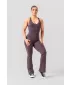 Shaping Flared overal OWN THE GYM 397 BROWN Nebbia