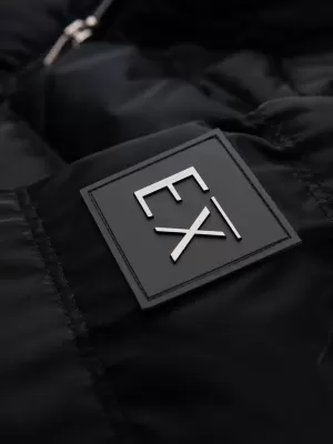 Pánska bunda OMBRE OM-JALP-0218 ČIERNA