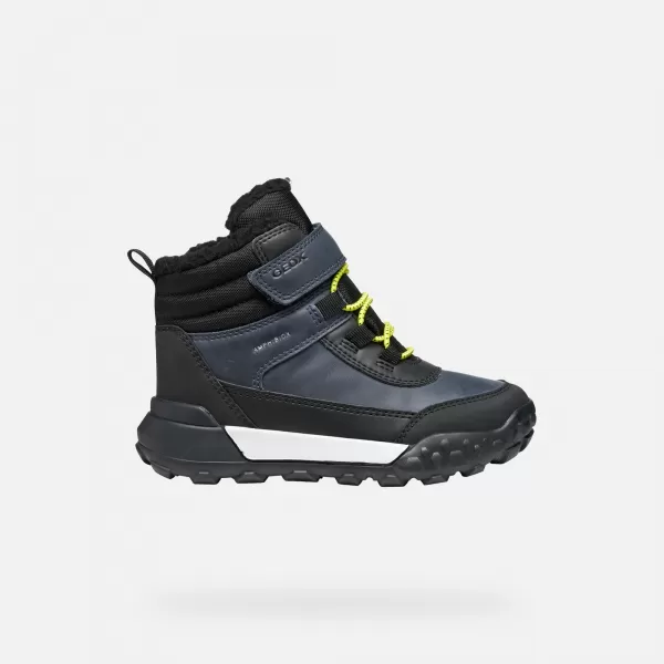  Chlapčenské členkové čižmy GEOX TREKKYUP ABX J46MBE0MEMSC0749 TMAVO MODRÁ 