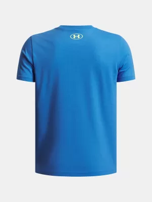 Chlapčenské tričko UNDER ARMOUR OVERLAY WM SS MODRÁ