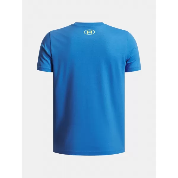  Chlapčenské tričko UNDER ARMOUR OVERLAY WM SS MODRÁ 