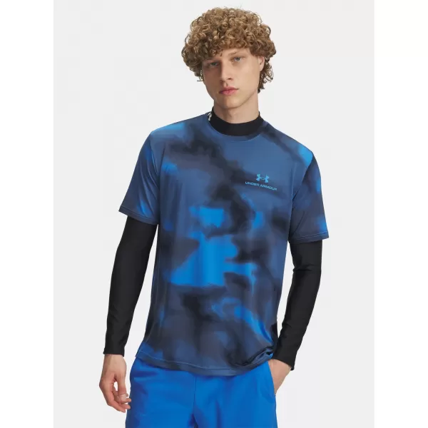  Pánske tričko UNDER ARMOUR VANISH ENERGY PRINTED SS 1383974-402 MODRÁ 