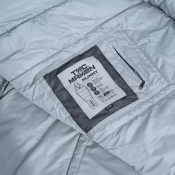  Spací vak PENTAGON MUMMY SLEEPING BAG 360GR/M² D19003 HNEDÁ ŠEDÁ/ZMES 