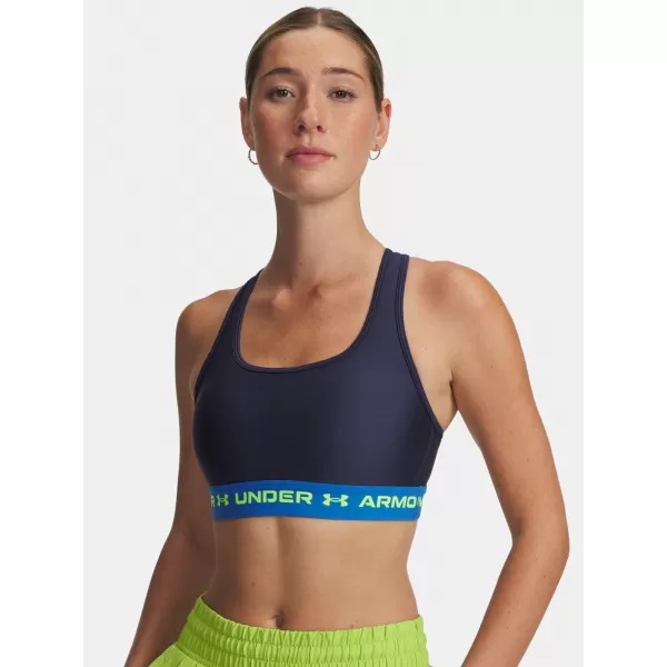  Dámska podprsenka UNDER ARMOUR CROSSBACK MID BRA 1361034-403 MODRÁ 