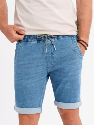 Pánske šortky OMBRE OM-SRDS-0161 SVETLOMODRÁ