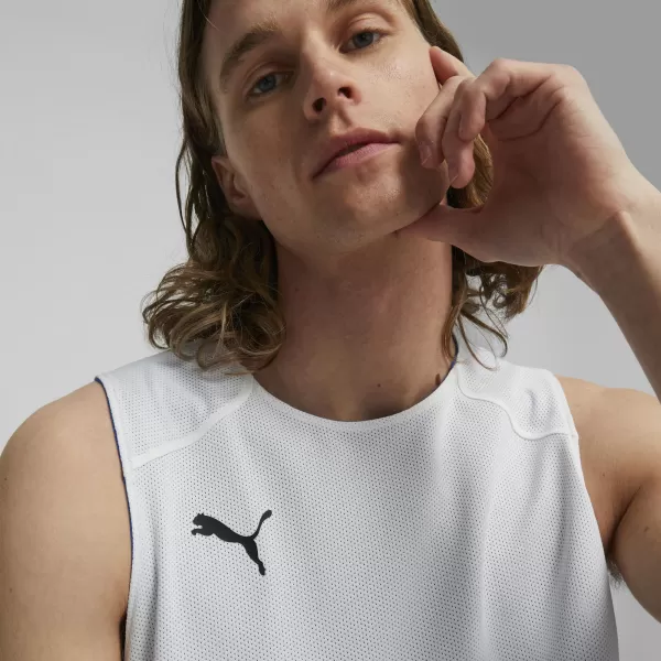  Mužský dres PUMA REVERSIBLE PRACTICE JERSEY 67664005 ELEKTRICKÁ MODRÁ LIMONÁDA 