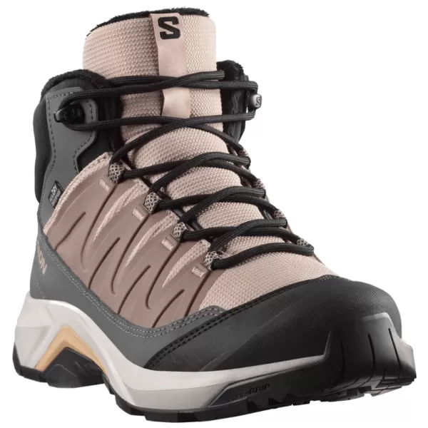  Dámske topánky SALOMON X-ADVENTURE COLDRUSH WATERPROOF W ETHEREA/ŽELEZNÁ/MAHAGÓNOVÁ RUŽA 