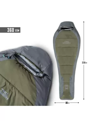 Spací vak PENTAGON MUMMY SLEEPING BAG 360GR/M² D19003 HNEDÁ ŠEDÁ/ZMES