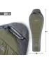 Spací vak PENTAGON MUMMY SLEEPING BAG 360GR/M² D19003 HNEDÁ ŠEDÁ/ZMES