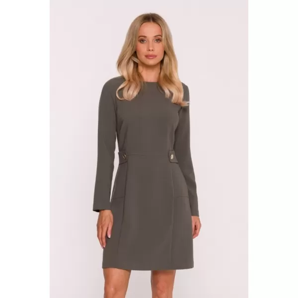  Šaty STYLOVE S419 KAKI 