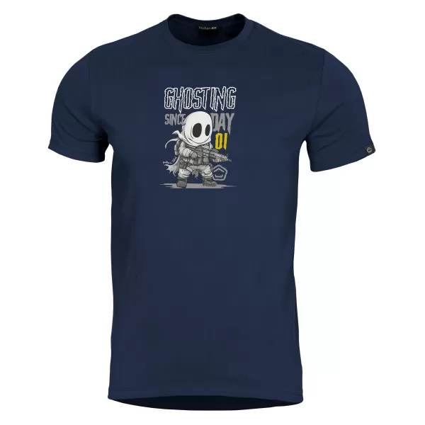  tričko PENTAGON GHOSTING T-SHIRT K09053 POLNOČNÁ MODRÁ 
