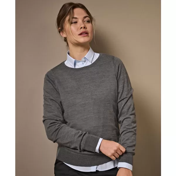  Dámsky sveter TEE JAYS | TJ 6006 GREY MELANGE 