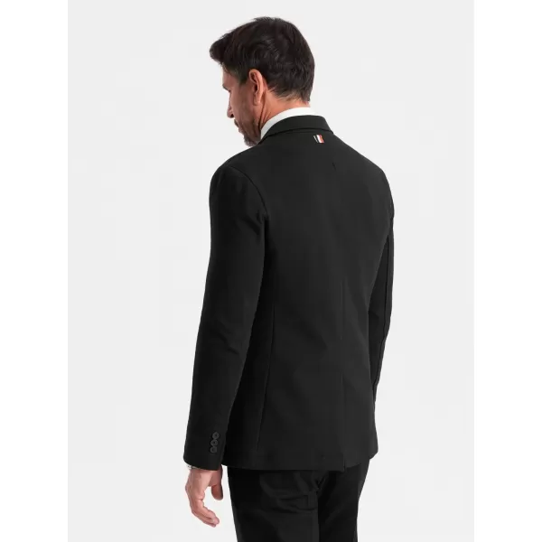  Pánska bunda OMBRE OM-BLZB-0101 ČIERNA 