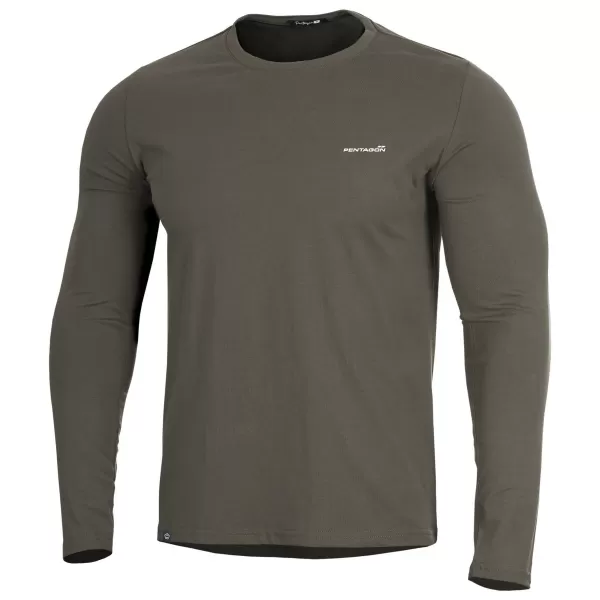  tričko PENTAGON AGERON 2.0 LONG ARM SHIRT K09029 HNEDÁ ŠEDÁ 