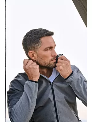 Pánska bunda TEE JAYS | TJ 9510 GREY MELANGE