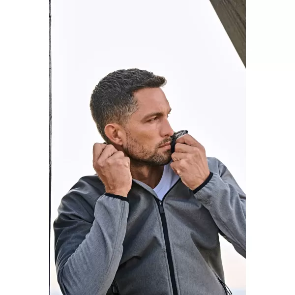  Pánska bunda TEE JAYS | TJ 9510 GREY MELANGE 