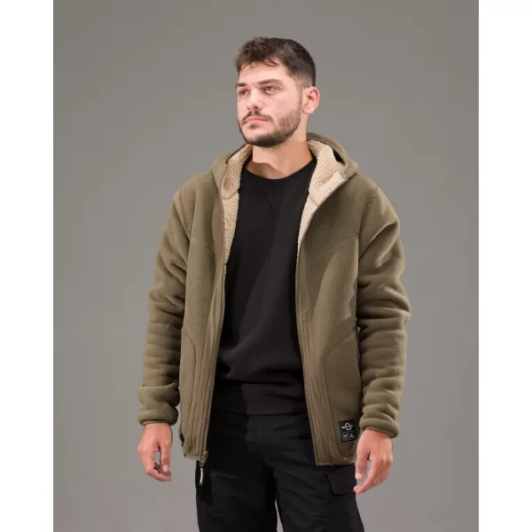  Fleecová mikina PENTAGON IANOS SHERPA 2 K09057 RAL7013/ČIERNA 