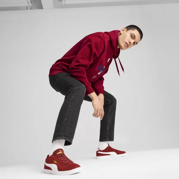  Topánky PUMA CLUB II 39744403 INTENSE RED/ INTENZÍVNA ČERVENÁ/PUMA BIELA 