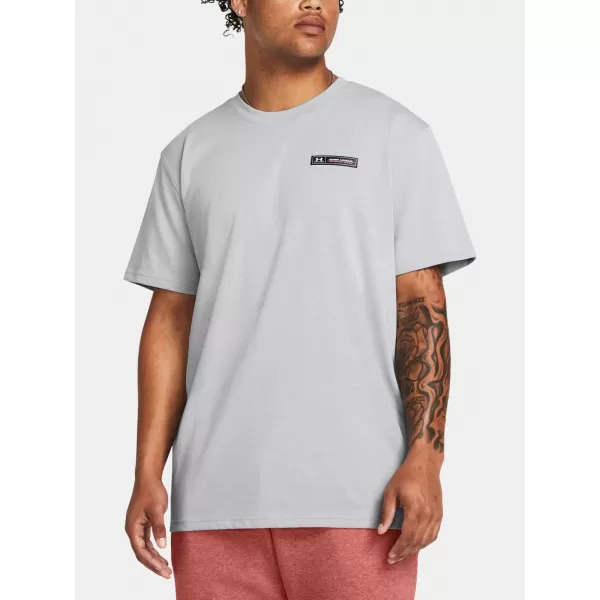  Pánske tričko UNDER ARMOUR UA HW ARMOUR LABEL SS 1382831-011 SIVÁ 
