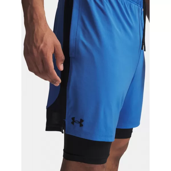  Pánske šortky UNDER ARMOUR UA TECH VENT 2IN1 SHORT MODRÁ 