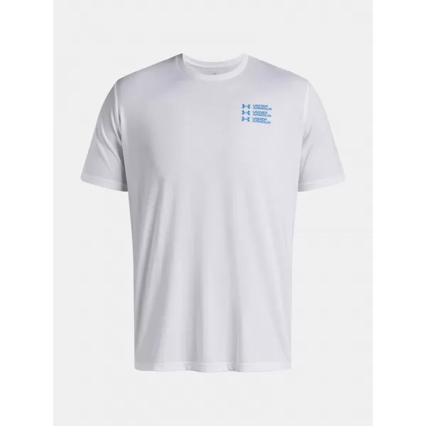  Pánske tričko UNDER ARMOUR UA TRIPLE STACK LC LOGO SS BIELA 