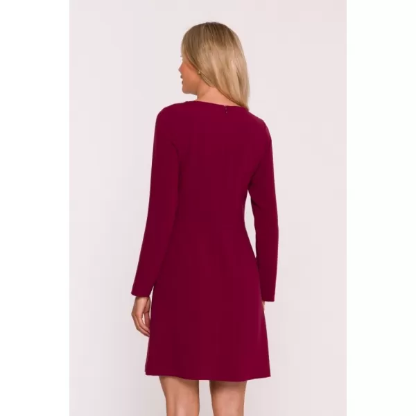  Šaty STYLOVE S419 GAŠTANOVÉ 