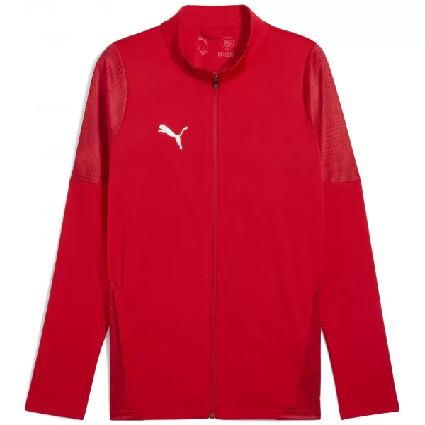  Pánská bunda  PUMA TEAMCUP TRAINING JACKET 659165_01 PUMA RED/PUMA STRIEBRO 