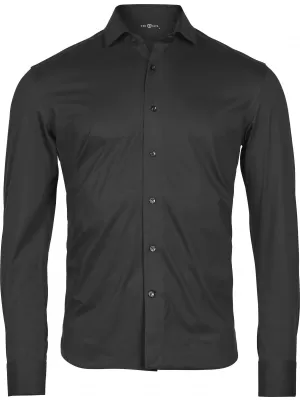Pánska košeľa TEE JAYS | TJ 4030 BLACK