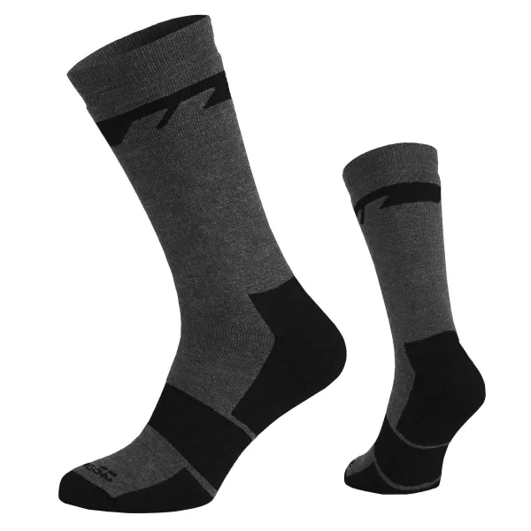  Ponožky PENTAGON ALPINE MERINO SOCKS HEAVY EL14017 17 EL14017 ŠKVÁROVÁ ŠEDÁ 