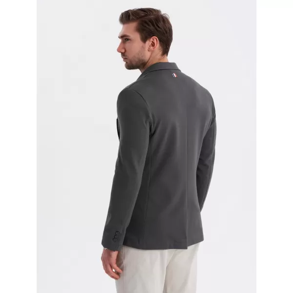  Pánska bunda OMBRE OM-BLZB-0101 GRAFIT 