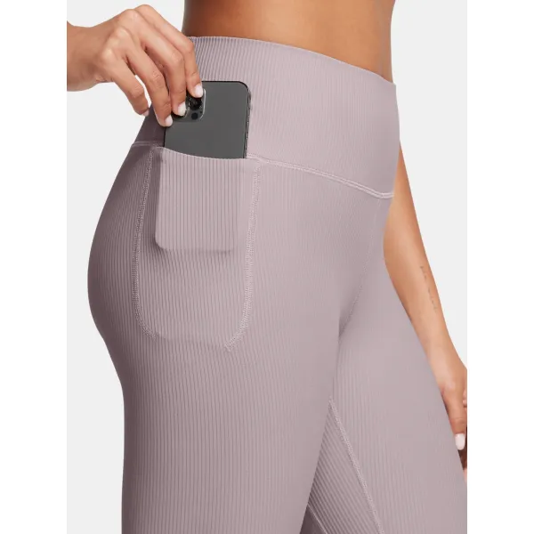  Dámske legíny UNDER ARMOUR MERIDIAN RIB ANKLE LEG 1386467-015 SIVÁ 