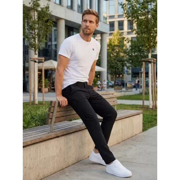  Pánske nohavice ALTISPORT ATS TROUSER SLIM-FIT ČIERNA 